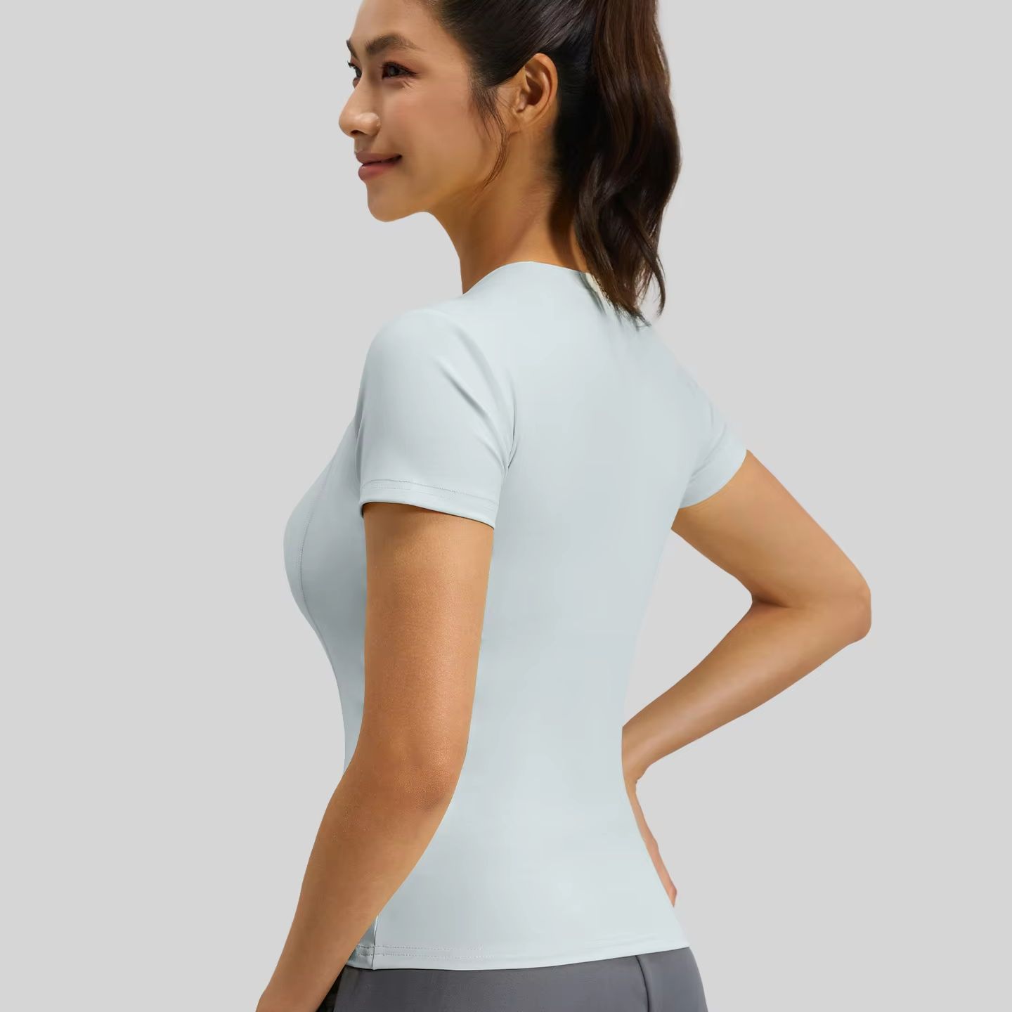 Women Slim Fit Yoga T-Shirt Qu - T Shirt Tight Fit recension och pris