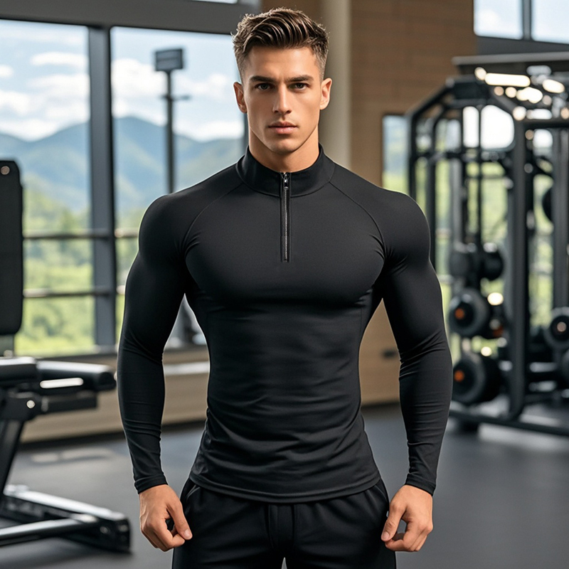 Men Sportswear Fitness Shirts  - T Shirt Tight Fit recension och pris