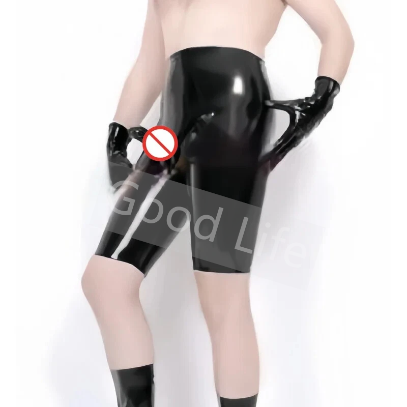 Handmade Men Black Sexy Latex  - Boxer Shorts Modal recension och pris